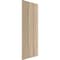 Ekena Millwork Rustic Three Board Joined Board-n-Batten Rough Sawn Faux Wood Shutters w/No Batten, 16 1/2"W x 32"H SHUBJN16X32RSPR - alternate 4